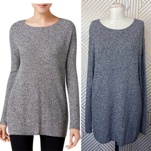 Eileen Fisher Sweaters - Eileen Fisher Marled Boatneck Pullover Sweater